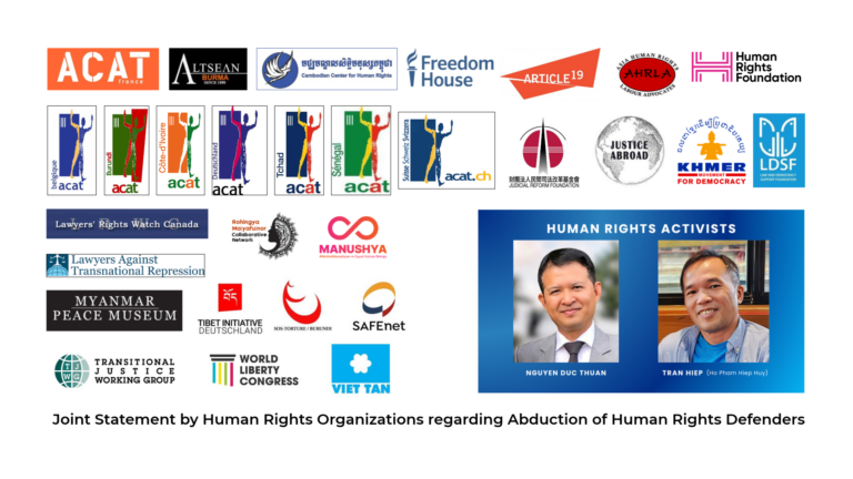 Vietnam must release Norwegian and Australian human rights defenders abducted in Cambodia