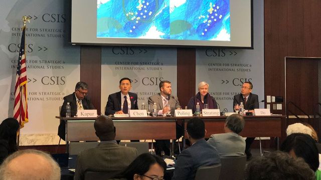 Hội thảo Biển Đông lần thứ 8 tại Trung tâm Chiến lược và Nghiên cứu Quốc tế (CSIS), Washington DC hôm 26/7/2018. Ảnh: RFA