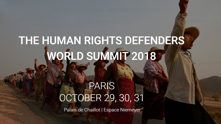 Hội Nghị Thế Giới các Nhà Bảo Vệ Nhân Quyền tổ chức tại Paris, Pháp Quốc 29-31/10/2018