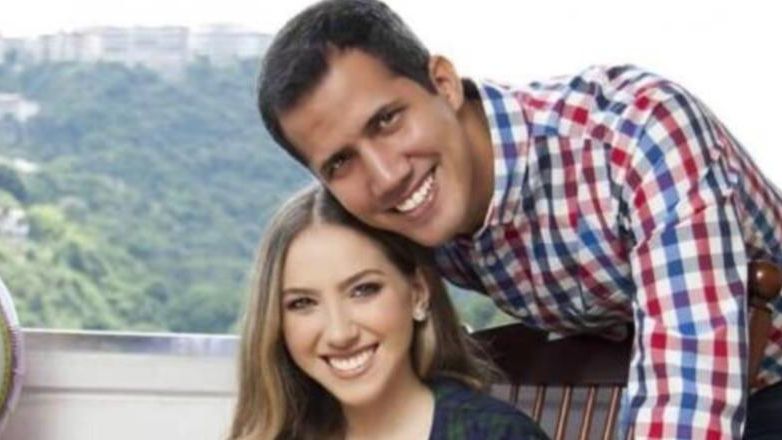 Vợ chồng Tổng thống lâm thời Venezuela Juan Guaido. Ảnh: Internet
