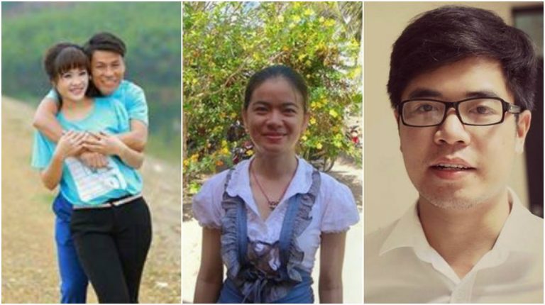 Những gương mặt trẻ tự thắng chính mình, dấn thân cho thay đổi xã hội. Từ phải: Phan Kim Khánh, Nguyễn Đặng Minh Mẫn, Nguyễn Văn Oai và vợ.