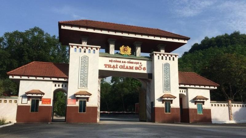 Trại giam số 6 tại huyện Thanh Chương, tỉnh Nghệ An. Ảnh: Internet