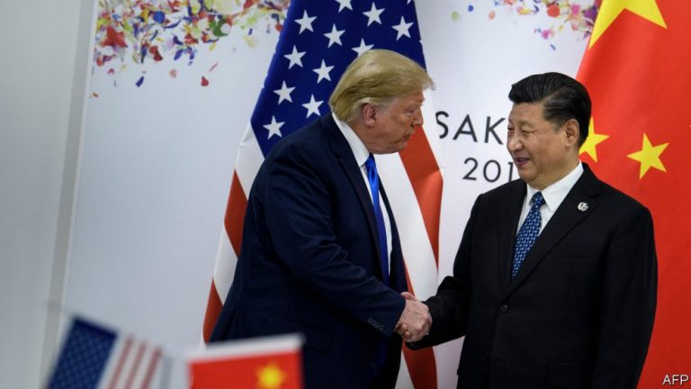 Cuộc họp Mỹ - Trung bên lề Thượng Đỉnh G-20 tại Osaka, Nhật Bản 29 tháng Sáu, 2019. Ảnh: AFP
