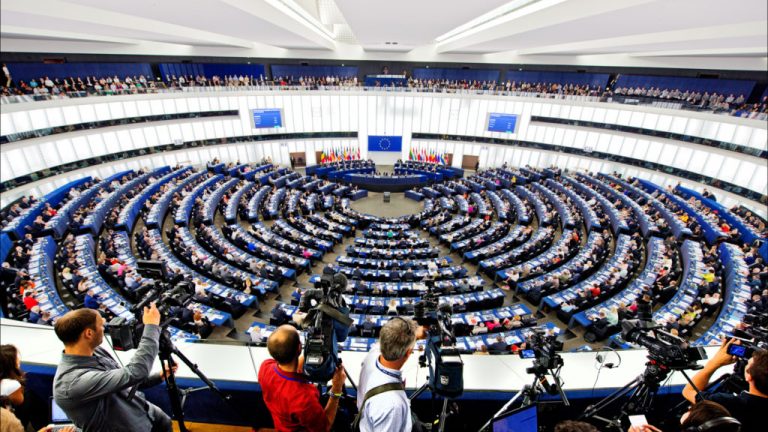 Nghị Viện Châu Âu, nơi sẽ diễn ra cuộc bỏ phiếu phê chuẩn Hiệp Định Thương Mại Tự Do EU-Việt Nam. Ảnh: Pietro Naj-Oleari/European Parliament