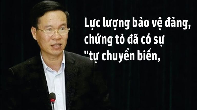 Trưởng Ban Tuyên Giáo Trung Ương Võ Văn Thưởng lại lo ngại "tự diễn biến, tự chuyển hóa" trong hàng ngũ bảo vệ đảng. Ảnh: FB Việt Tân