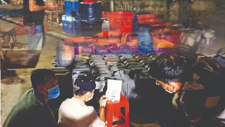 Công an phát giác nhiều xưởng sản xuất ma túy do người Trung Quốc lập tại Việt Nam trong thời gian qua. Ảnh: FB Việt Tân.