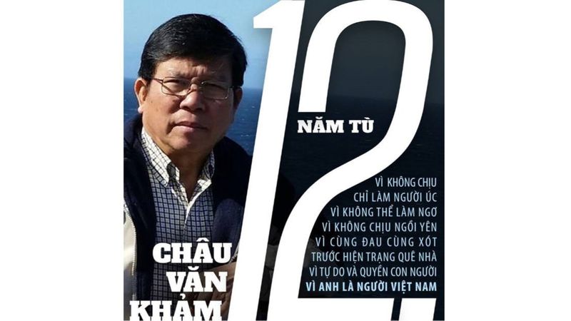 Ông Châu Văn Khảm người bị CSVN tuyên án 12 năm tù trong phiên tòa bỏ túi hôm 11/11/2019. Ảnh: FB Nguyễn Hoàng-Thanh Tâm.
