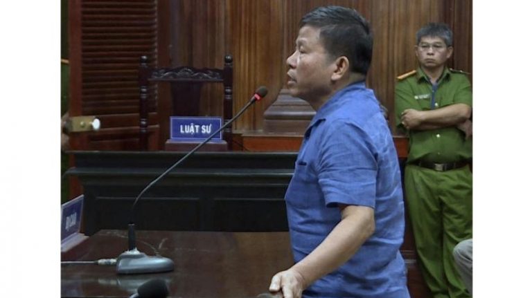 Ông Châu Văn Khảm tại phiên tòa bỏ túi ở TP.HCM hôm 11/11/2019.