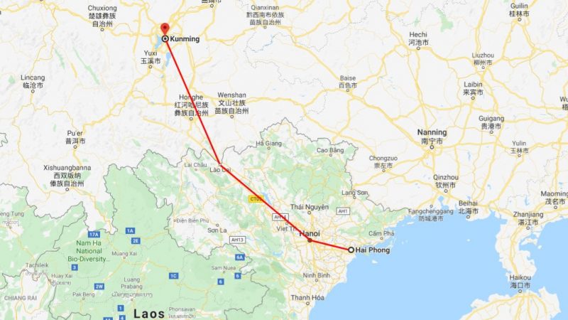 Bộ Trưởng Giao Thông Vận Tải Nguyễn Văn Thể nói sẽ triển khai “bằng mọi giá” dự án tuyến đường sắt Hải Phòng - Lào Cai - Côn Minh (Kunming) có trị giá tới 100.000 tỷ.