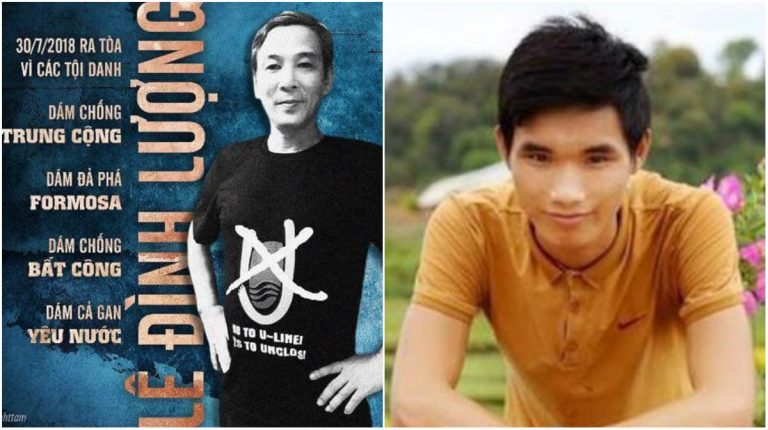 Ủy Ban Điều Tra về Bắt Giữ Tùy Tiện của LHQ (UNWGAD) kêu gọi nhà cầm quyền CSVN trả tự do cho hai nhà báo Lê Đình Lượng (trái) và Nguyễn Văn Hoá.