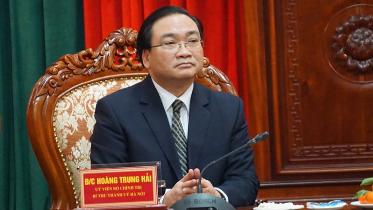Hoàng Trung Hải, Ủy viên Bộ Chính Trị, Bí Thư thành ủy Hà Nội, người vừa bị cáo buộc có vi phạm tới mức “phải xem xét kỷ luật” liên quan vụ TISCO 2. Ảnh: Dân Trí