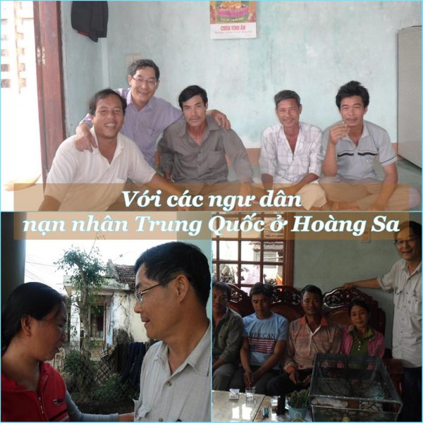 Ghé thăm. trò chuyện cùng một số ngư dân đảo Lý Sơn. Ảnh do tác giả Nguyễn Ngọc Đức cung cấp.