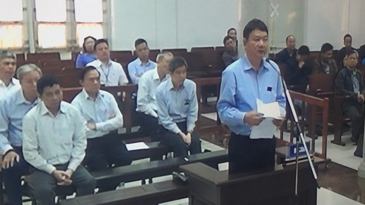 Cựu Ủy Viên Bộ Chính Trị Đinh La Thăng: "Hãy đối xử với bị cáo (ông Thăng) như số phận một con người" tại tòa ngày 24/3/2018. Ảnh: Báo Thanh Niên