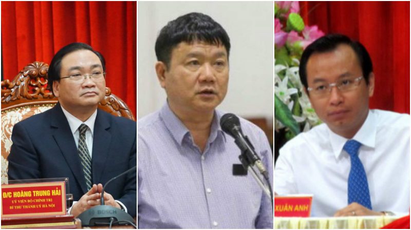 Các bí thư thành ủy 3 thành phố lớn nhất Việt Nam: Hà Nội, TP.HCM và Đà Nẵng, điển hình của sự phá sản của không những công tác nhân sự của đảng CSVN, mà còn là sự phá sản của toàn bộ một hệ thống lãnh đạo.