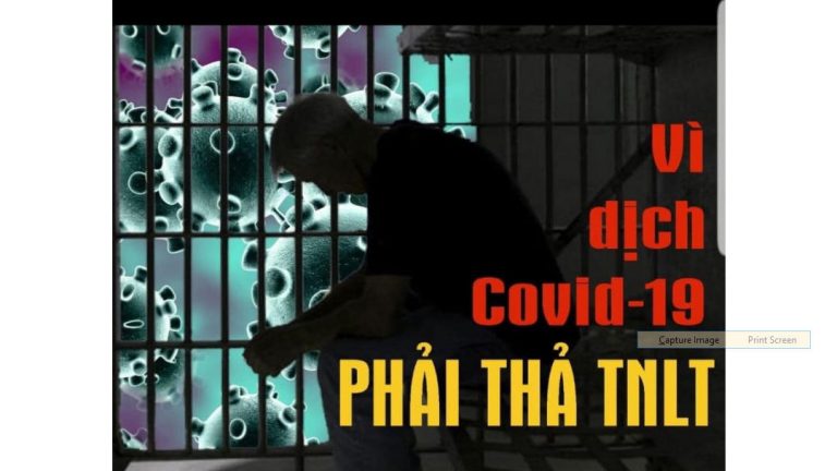 Thân nhân các Tù Nhân Lương Tâm Việt Nam kêu gọi trả tự do cho họ trong bối cảnh dịch bệnh Covid-19 lây nhiễm có thể gây nguy hại đến tính mạng của các tù nhân nầy. Ảnh: Facebook