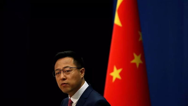Phát ngôn viên Bộ Ngoại Giao Trung Quốc Triệu Lập Kiên (Zhao Lijian), một trong những khuôn mặt "chiến lang" hung hăng nhất. Ảnh chụp ngày 08/04/2020. Ảnh: REUTERS/Carlos Garcia Rawlins