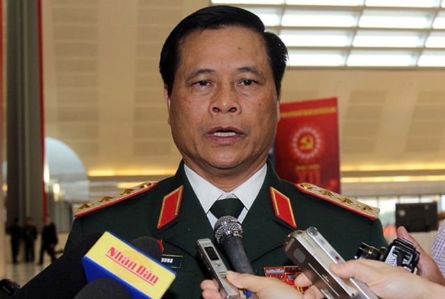 Thượng Tướng Võ Tiến Trung, cựu Giám Đốc Học Viện Quốc Phòng, hình chụp tháng 1/2016. Ảnh: Báo mạng Thanh Niên