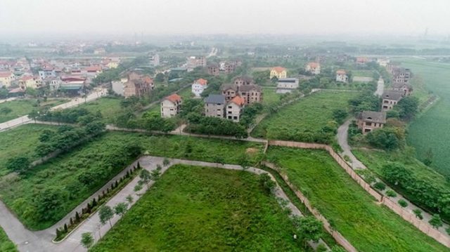 Một dự án bất động sản "hoang vắng" ở Mê Linh, Hà Nội. Ảnh: Internet