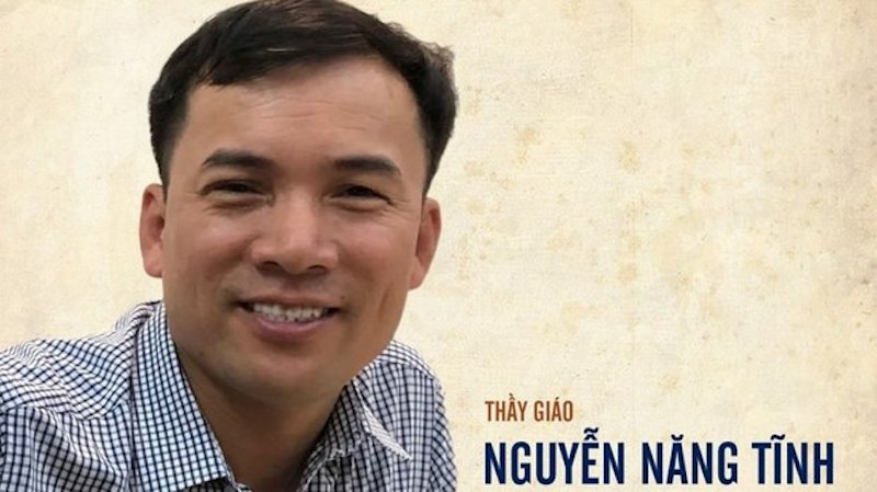 Thầy giáo, tù nhân lương tâm Nguyễn Năng Tĩnh.