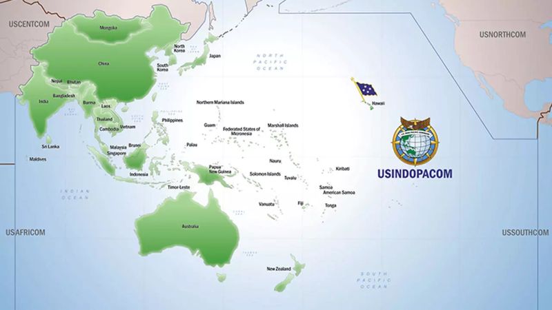 Bộ chỉ huy Liên quân Ấn Độ - Thái Bình Dương (USINDOPACOM) của Quân Đội Mỹ, thành lập ngày 30/05/2018, có trụ sở tại quần đảo Hawaii. Ảnh: USINDOPACOM