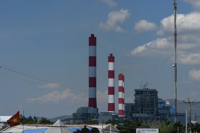 Nhà máy nhiệt điện Vĩnh Tân ở tỉnh Bình Thuận do Trung Quốc đầu tư, chụp hôm 23/4/2019. Ảnh: AFP