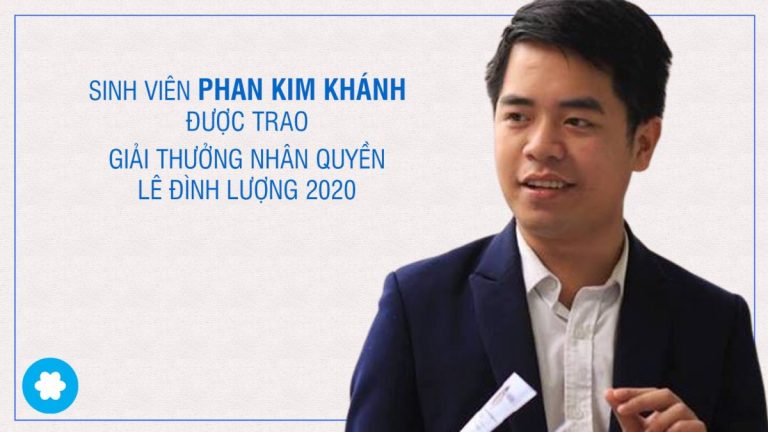 Giải Thưởng Nhân Quyền Lê Đình Lượng 2020 được trao cho Tù nhân lương tâm Phan Kim Khánh