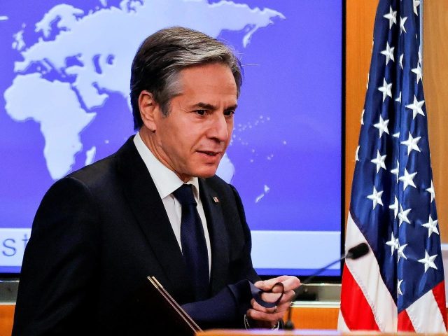 Ngoại Trưởng Hoa Kỳ Antony Blinken ở Bộ Ngoại Giao Hoa Kỳ hôm 27/1/2021. Ảnh: Reuters