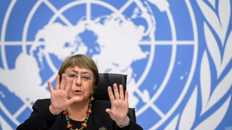 Bà Michelle Bachelet, lãnh đạo Cao Ủy Nhân Quyền Liên Hiệp Quốc. Ảnh chụp ngày 09/12/2020 - Fabrice Coffrini, AFP