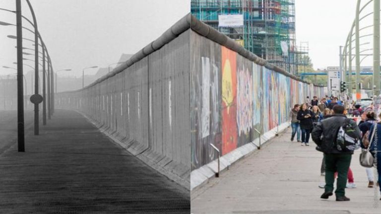 Du khách viếng di tích bức tường Bá Linh đã từng chia cắt, ngăn đôi nước Đức trong một thời gian dài (1949 - 1989)