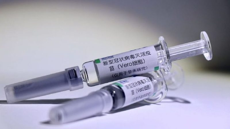Hai liều vaccine Covid-19 của Sinopharm. Ảnh: Báo Hà Giang