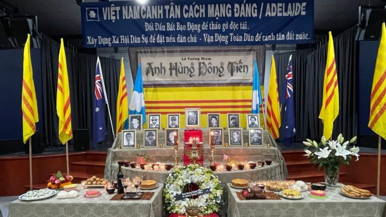 Lễ Tưởng Niệm Anh Hùng Đông Tiến do cơ sở Việt Tân - Adelaide, Nam Úc tổ chức hôm 28/8/2021. Ảnh tư liệu Việt Tân - Adelaide, Úc