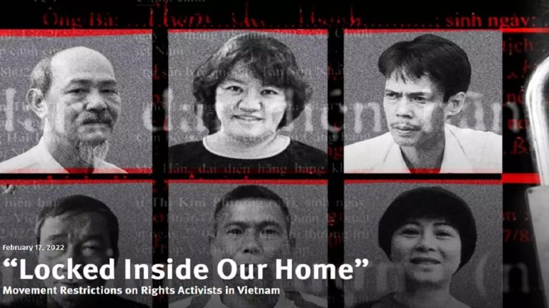 Một số nhà hoạt động, bất đồng chính kiến Việt Nam đang bị cầm tù. Ảnh: RFI chụp từ trang web của Human Rights Watch