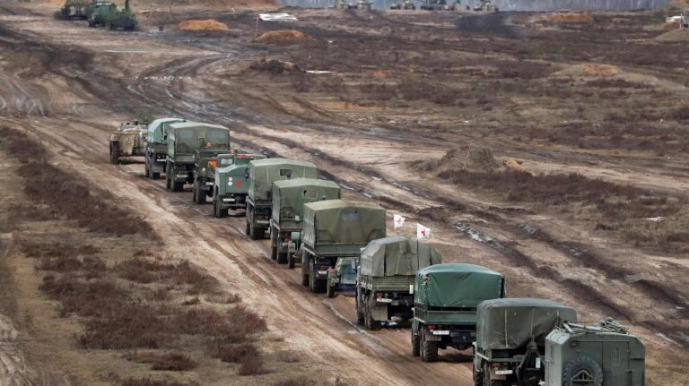 Quân của Lukashenko đang tiến đến Ukraine? Quân đội Belarus và Nga đã tập trận chỉ vài tuần trước. Ảnh: WELT/ Tân Hoa Xã