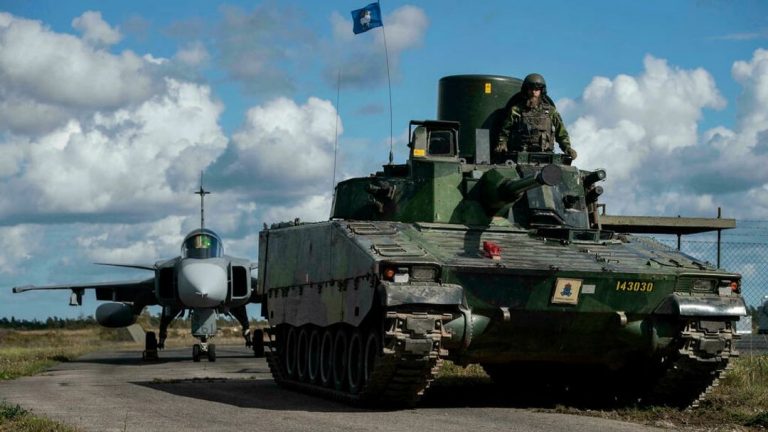 Lực lượng vũ trang Thụy Điển ở vùng biển Baltic. Ảnh: Joel Thungren/ AP (do quân đội Thụy Điển cung cấp ngày 25/08/2020