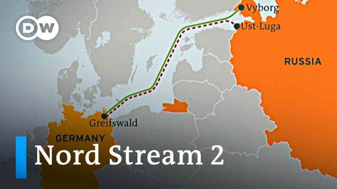 Chính phủ Đức đã dừng đường ống dẫn khí đốt quan trọng Nord Stream 2 trị giá 11 tỉ USD của Nga sau khi Tổng Thống Nga Putin ra lệnh đưa quân vào Ukraine. Ảnh: chụp từ Youtube DW