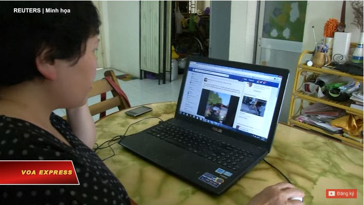 Việt Nam lại sáp siết chặt hơn nữa mạng xã hội. Ảnh chụp màn hình Youtube VOA