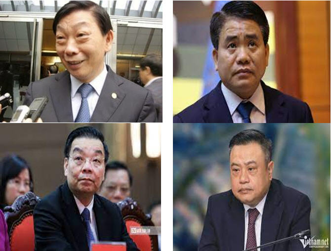 4 đời chủ tịch Hà Nội gần đây nhất (từ trái, trên) Nguyễn Thế Thảo (từ 8/2007 - 12/2015), Nguyễn Đức Chung (từ 12/2015 - 9/2020), Chu Ngọc Anh (từ 9/2020 - 6/2022) và Trần Sỹ Thanh (từ 7/2022 - đến nay.) Ảnh do tác giả cung cấp