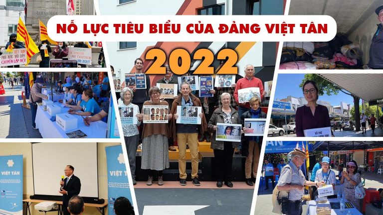 Một số nỗ lực tiêu biểu của Việt Tân trong năm 2022