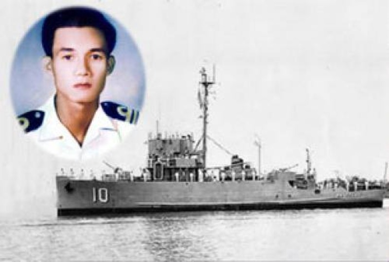 Cố Thiếu tá Hải Quân VNCH Ngụy Văn Thà, Hạm trưởng Hộ tống hạm Nhật Tảo HQ 10, hy sinh vì tổ quốc trong trận hải chiến Hoàng Sa năm 1974. Ảnh: RFA