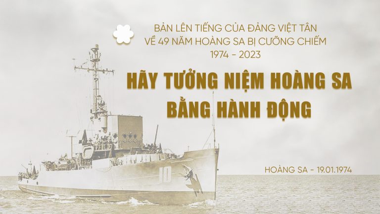Hãy tưởng niệm Hoàng Sa bằng hành động