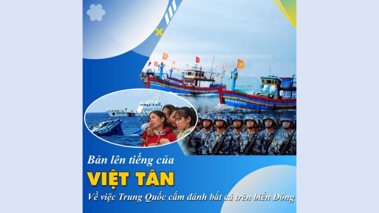 Đảng Việt Tân lên tiếng phản đối lệnh cấm đánh bắt cá ở Biển Đông của Trung Quốc