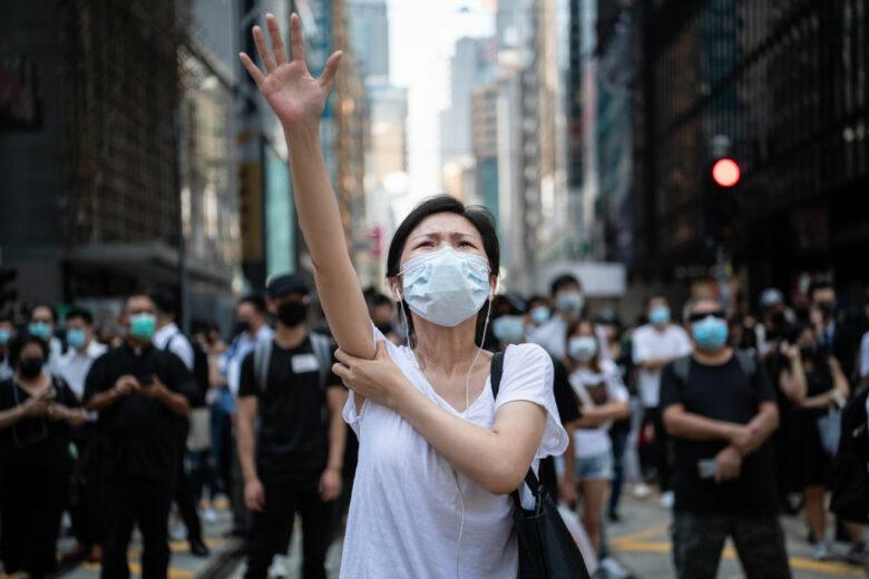 Hong Kong ngày 4/10/2019 – một hình ảnh không bao giờ còn có thể thấy ở Hong Kong. Ảnh: Laurel Chor/ Getty Images