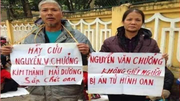 Cha mẹ Nguyễn Văn Chưởng. Ảnh: FB Phạm Đình Trọng