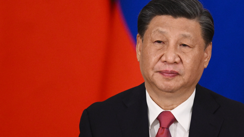Chủ tịch Trung Quốc Tập Cận Bình tại Moscow, 21/3/2023. Ảnh: Vladimir Astapkovich/ Sputnik/ AFP via Getty Images
