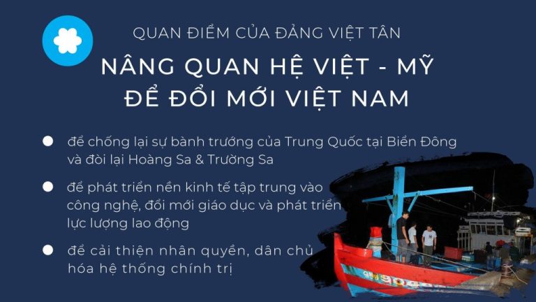 Quan điểm của Đảng Việt Tân: Nâng quan hệ Việt-Mỹ để đổi mới Việt Nam