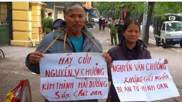 Cha mẹ tử tù Nguyễn Văn Chưởng kêu oan cho con. Ảnh: FB Nguyễn Trường Chinh