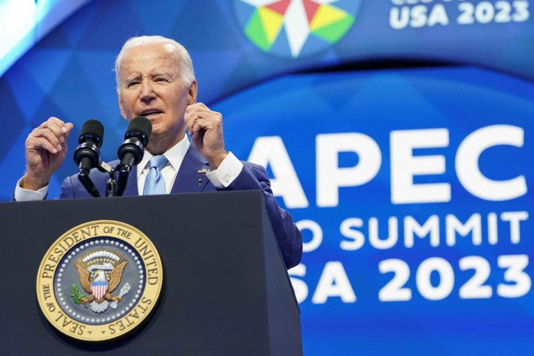 Tổng thống Biden phát biểu khai mạc Thượng đỉnh APEC 2023 San Francisco. Ảnh: Reuters