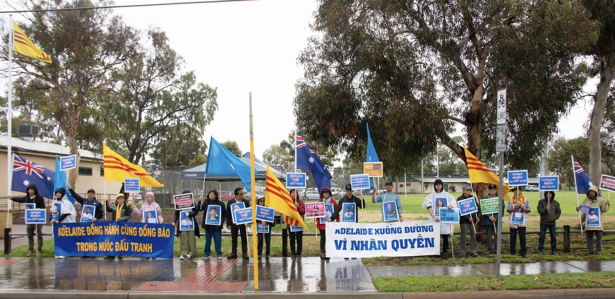 Biểu tình vận động cho Nhân Quyền tại Adelaide - Úc hôm 10/12/2023