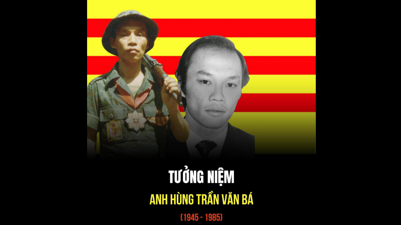 Tưởng niệm anh hùng Trần Văn Bá
