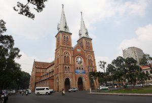 Nhà thờ Đức Bà ngay trung tâm Sài Gòn, một thành phố từng được mệnh danh là Hòn ngọc Viễn Đông. Ảnh minh họa: Chris Jackson/ Getty Images